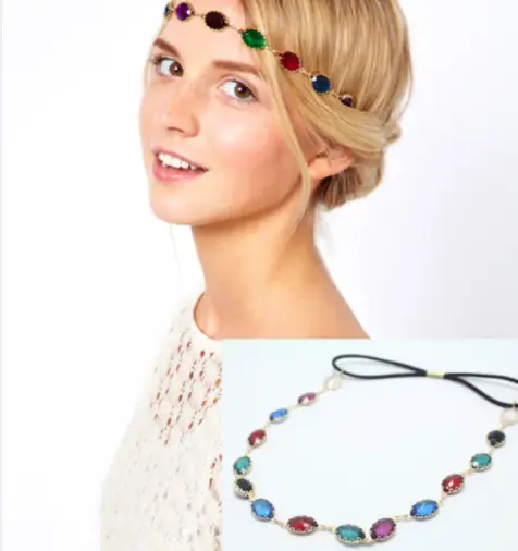 Fashion Oval Gem Hairband Hair Accessories
