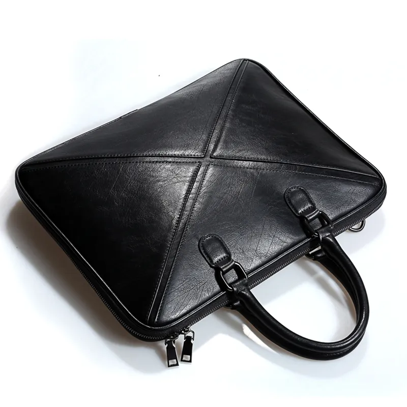 Men's brief briefcase - Black