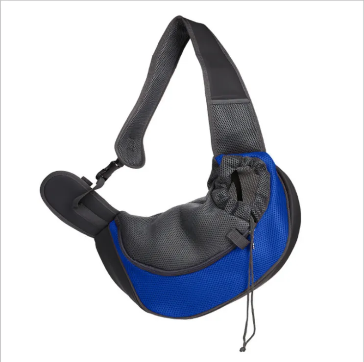 Pillow case breathable mesh pet backpack - Blue