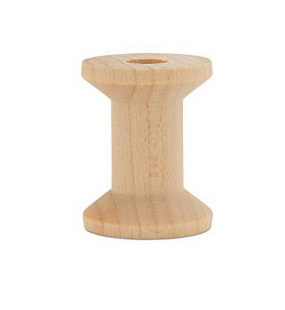 Vintage nostalgic wooden winding spool (3.2X4.7CM)