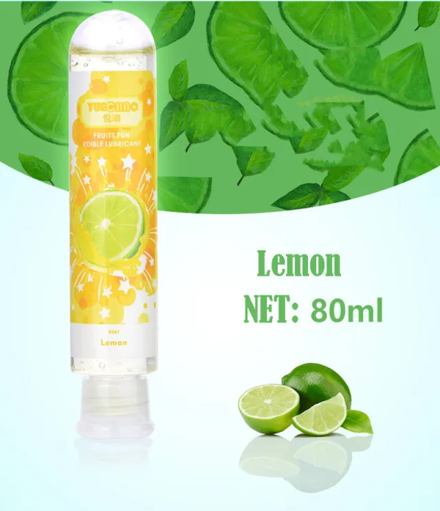 Water soluble fruit flavored human lubricant Lemon - Shop at LoveMi