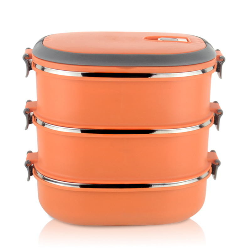 Stainless steel portable lunch box Orange - Shop at LoveMi