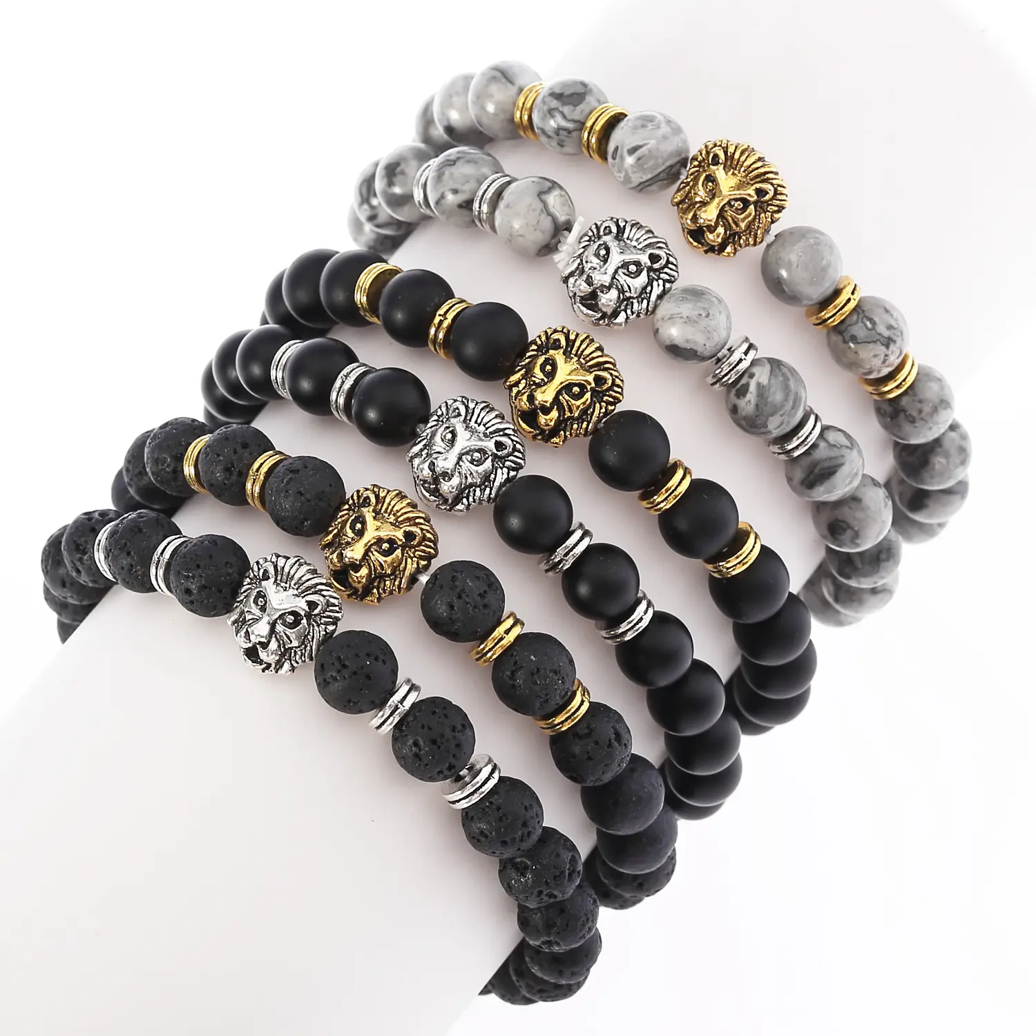 Natural stone fire Hand Beaded Bracelet aliexpress