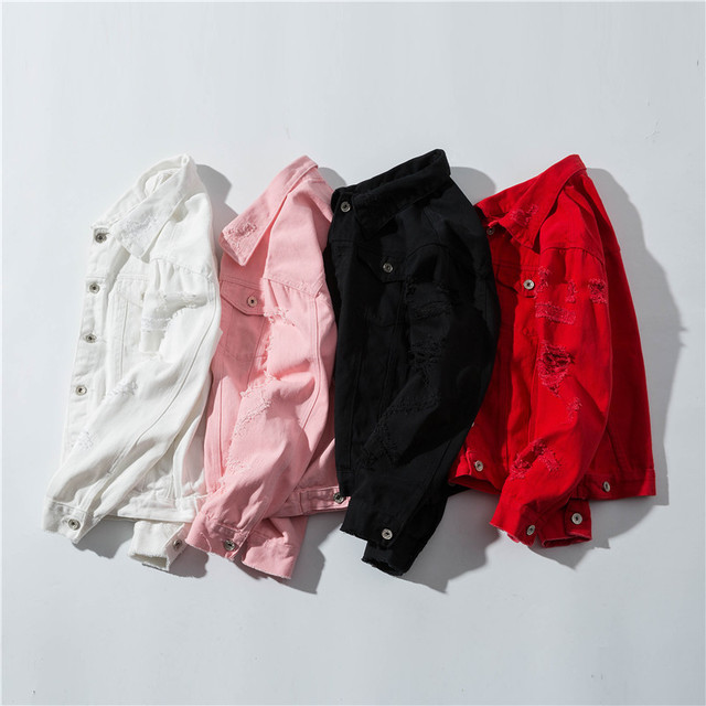 Fashionable men's casual denim jacket