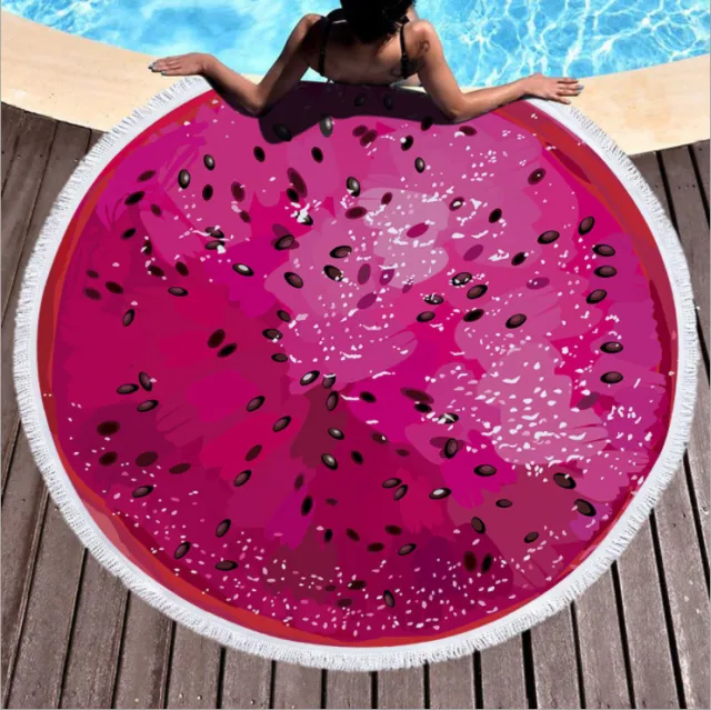 Fruit round beach mat Dragon Fruit - Shop at LoveMi