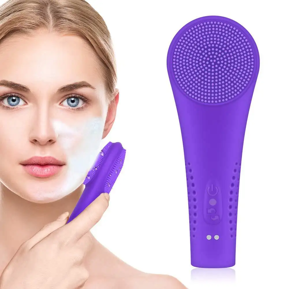 Ultrasonic electric silicone face washer
