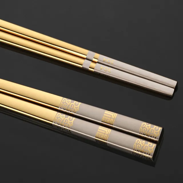 Stainless steel chopsticks Gold - Shop at LoveMi