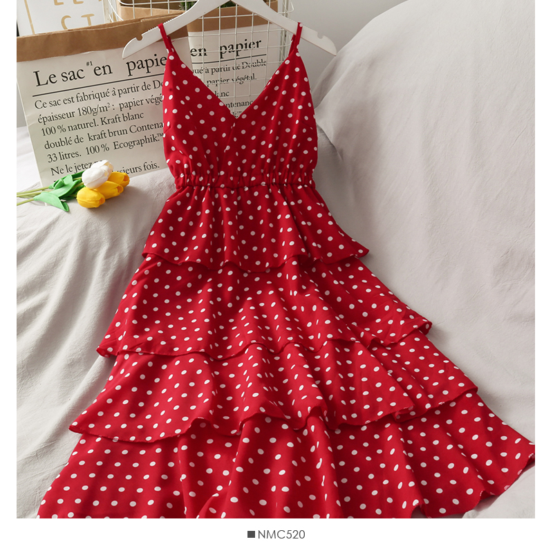 High waist slimming backless V-neck midi suspender skirt