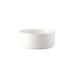 Metal frame ceramic pet bowl - White - View 1