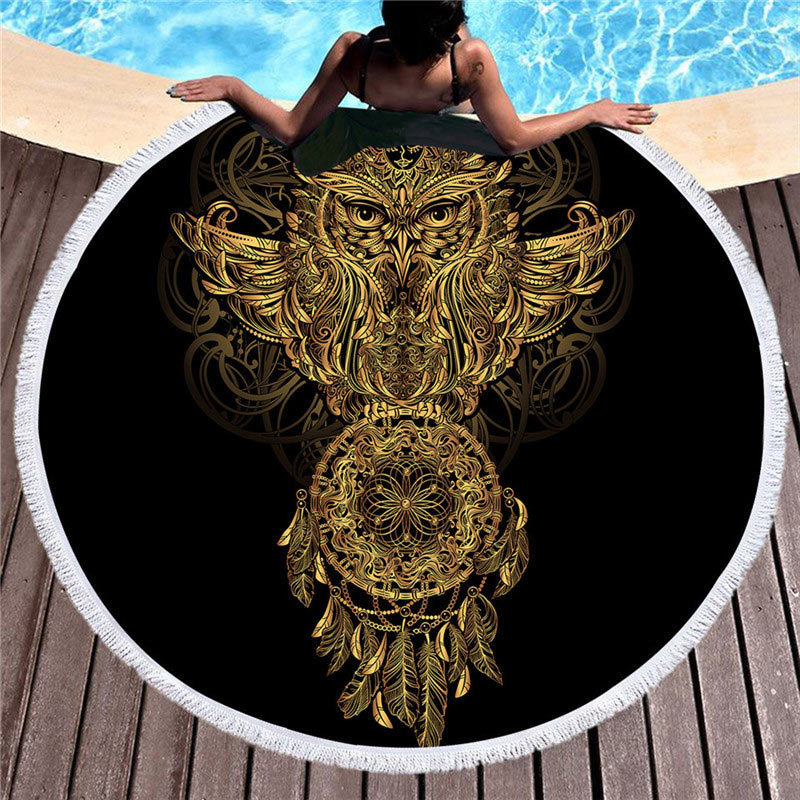 Dream Catcher Elephant Turtle Beach Towel