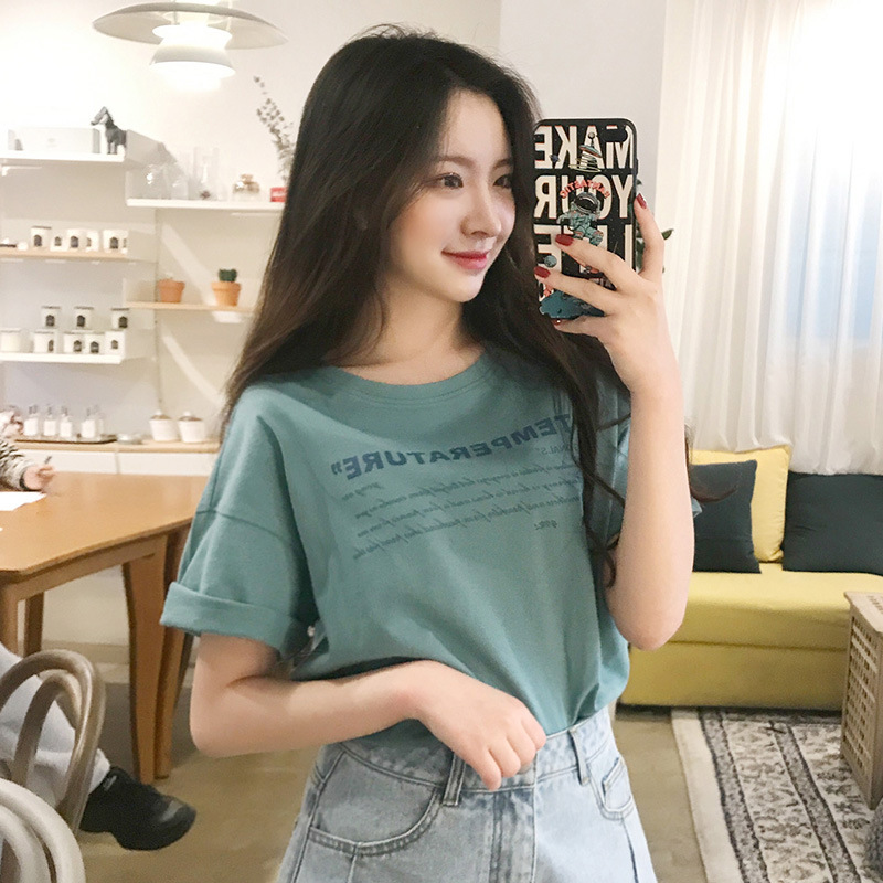 Cotton loose short sleeve