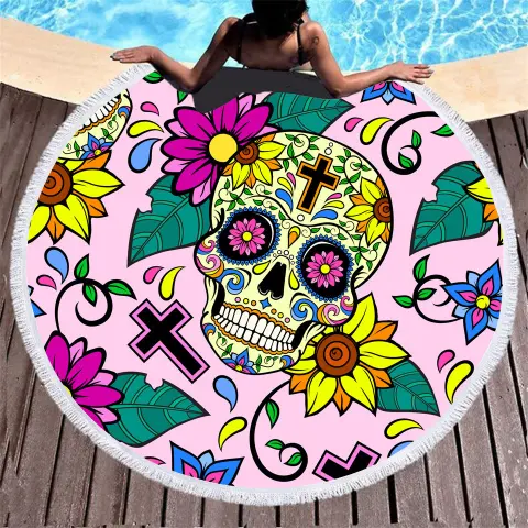 Fiber Round Beach Towel