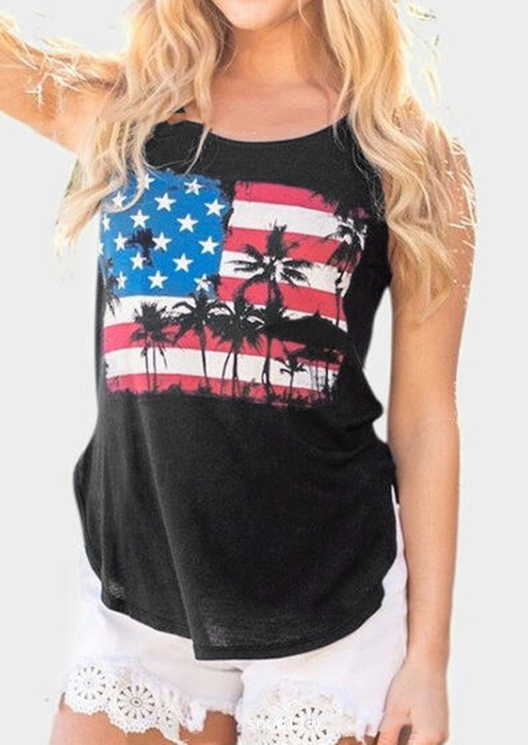 Title 2, Flag printed tank top