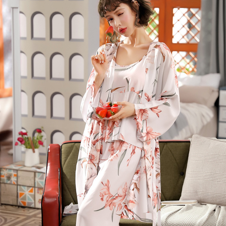 Women's loose cotton pajamas set