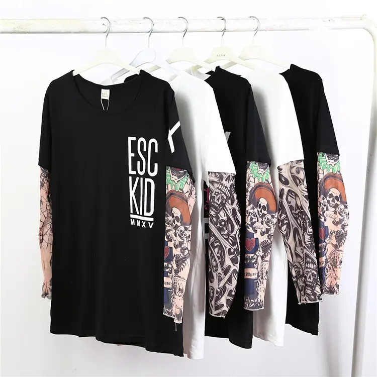Flower arm tattoo parent-child outfit
