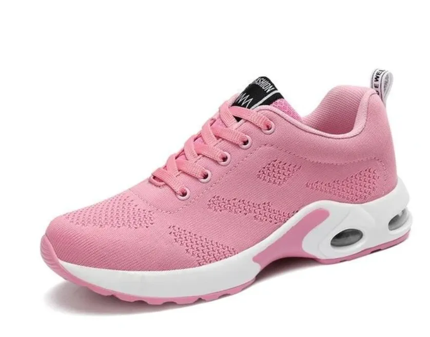 Hollow breathable casual sneakers - Pink