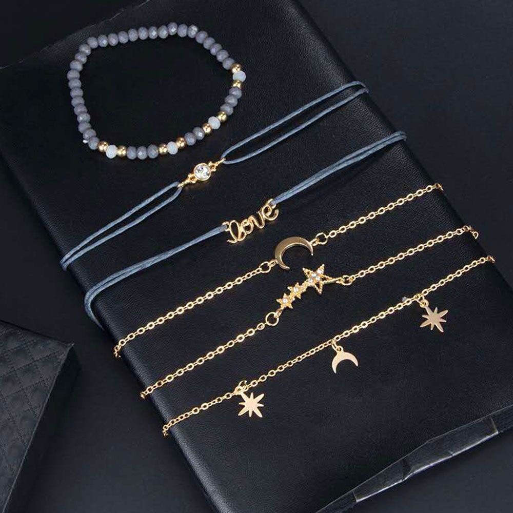 Star Moon Personality Pendant Bracelet