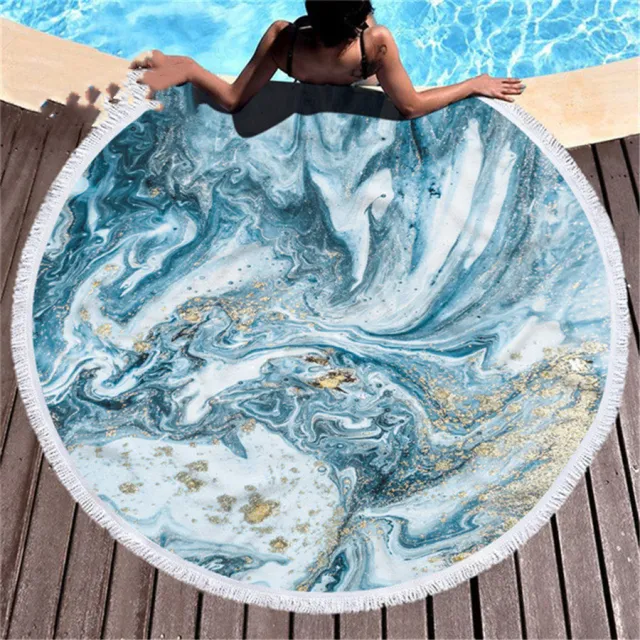 Marbling beach towel D Diameter 180Cm - Shop at LoveMi