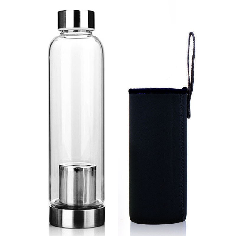Transparent high temperature resistant water cup Black - Shop at LoveMi