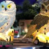 Solar Owl Garden Light Outdoor LED Lawn Lamp For Garden Decoration Waterproof Christmas Lights Outdoor Solar Lamp Post