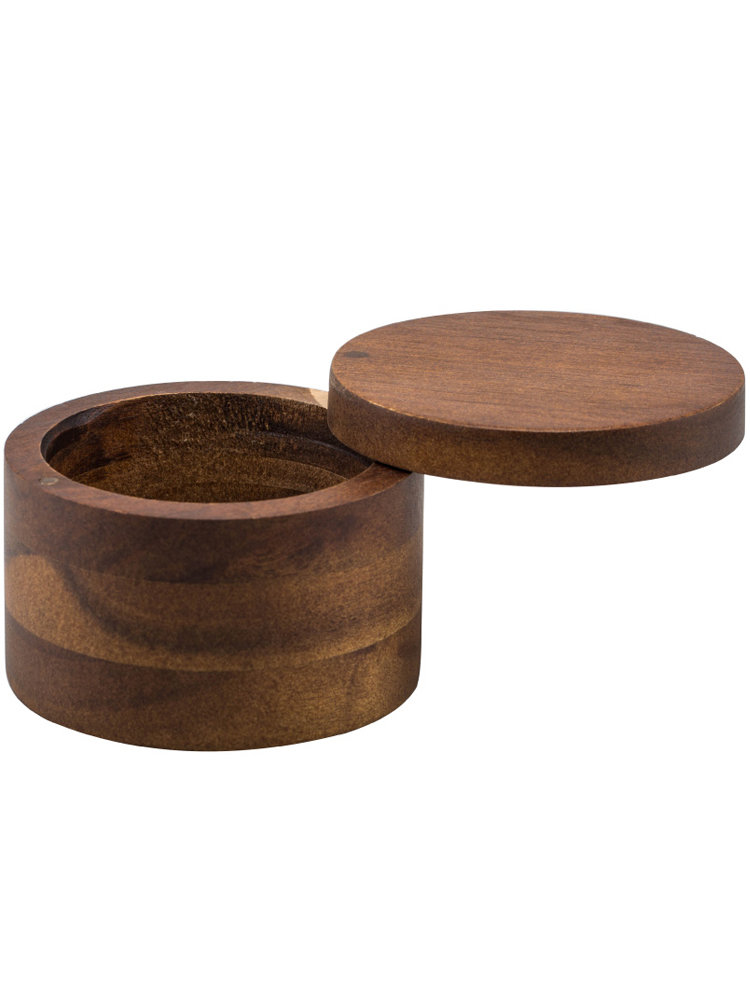 Simple wood coffee beans storage tank