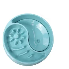 Dog and cat anti-choke food bowl - Blue - View 1