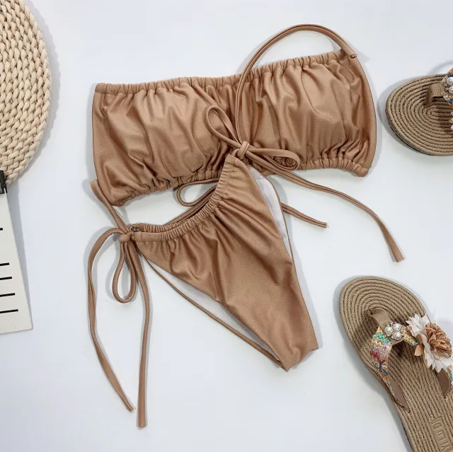Beach Sexy Bikini Apricot - Shop at LoveMi
