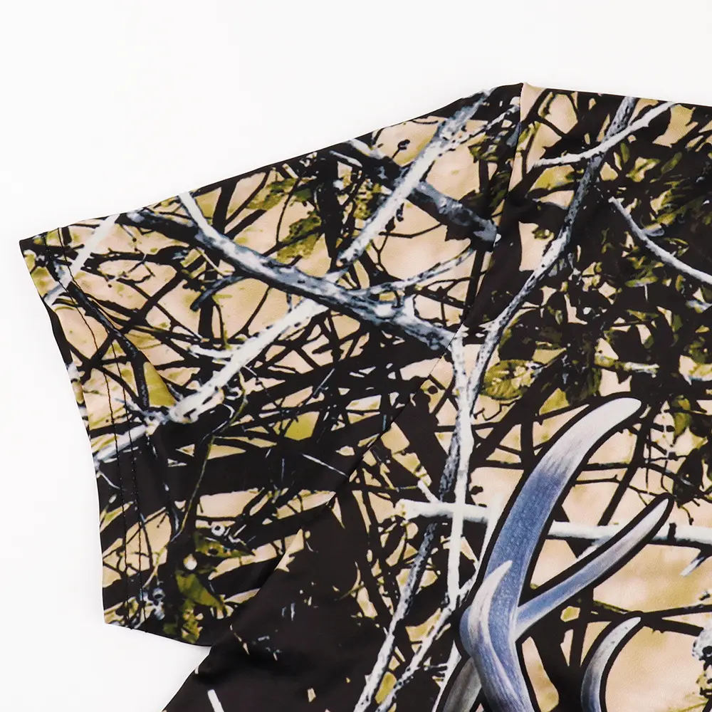 Printed loose round neck short sleeves