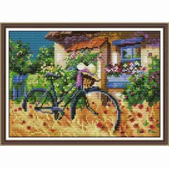 Cross stitch New Rural flower oil painting - View 1