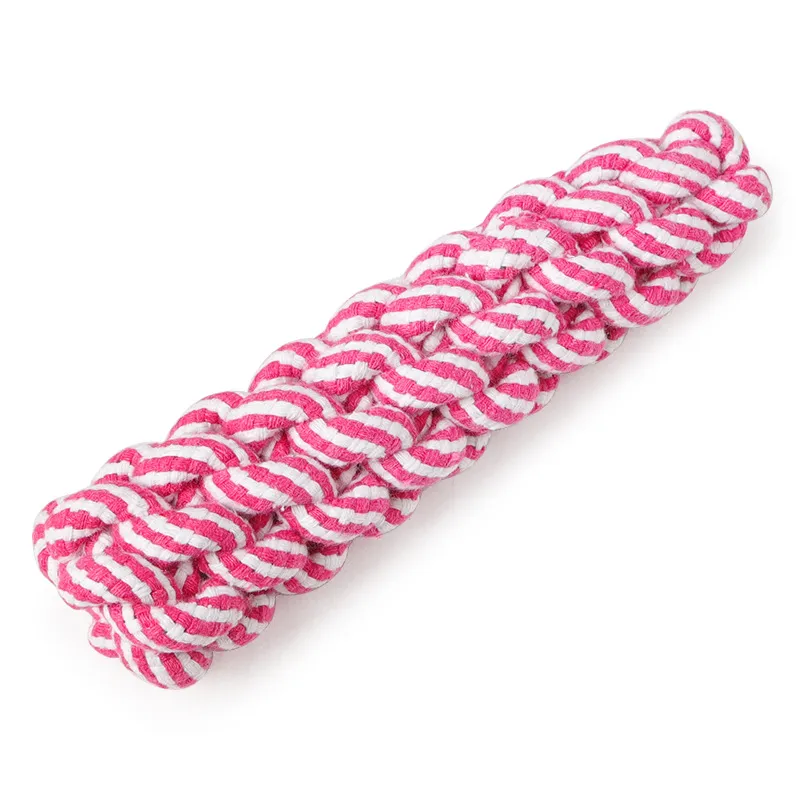 Striped cotton rope pet toy – image 4