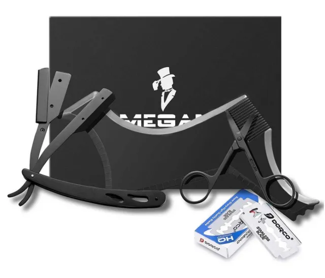 Black stainless steel shaving set - Shop at LoveMi