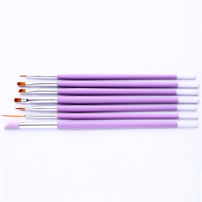 Carved pen nail brush — view 5