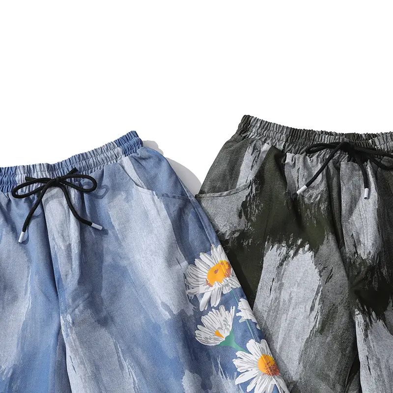 Japanese tie-dye tooling shorts