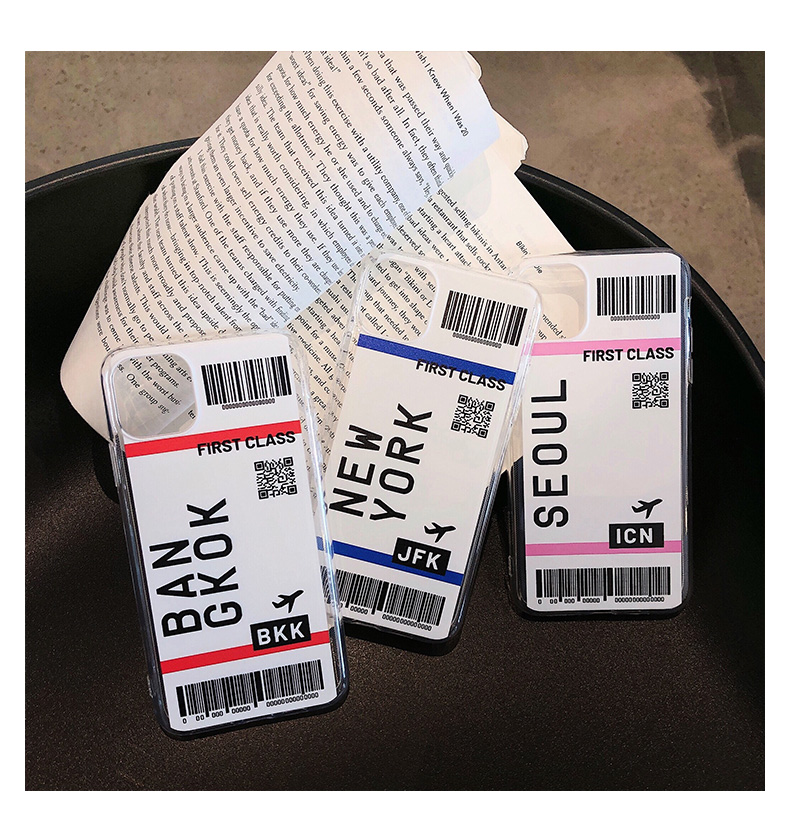 Boarding pass phone case