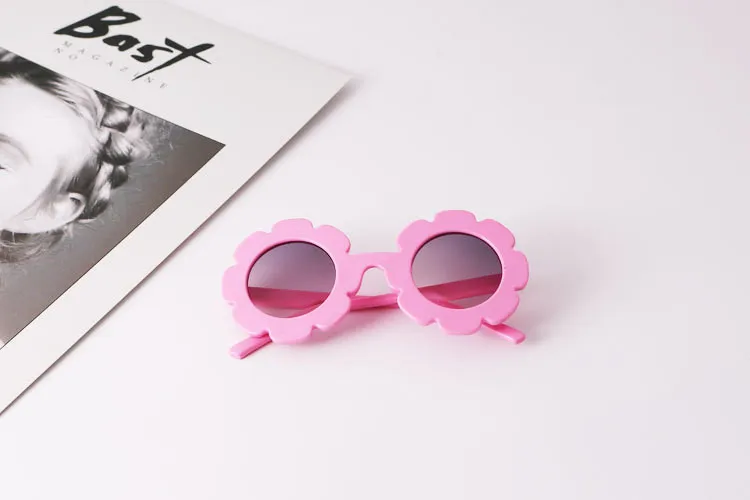 Transparent Sun Flower Glasses - Transparent