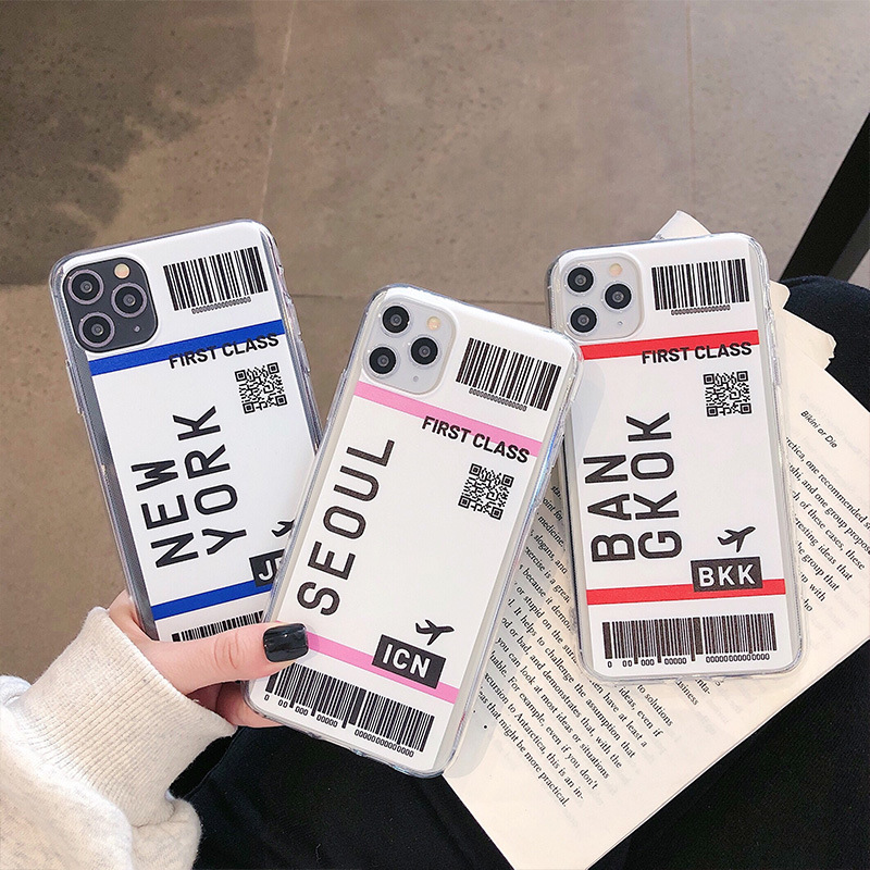 Boarding pass phone case