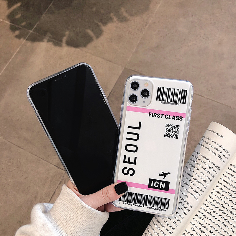 Boarding pass phone case
