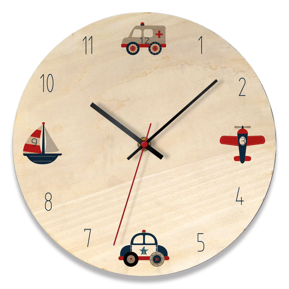 Wooden Retro Wall Clock, picture 4 of 5