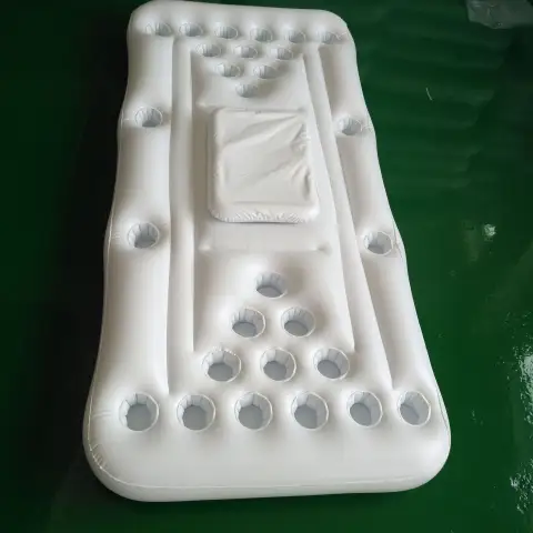 Inflatable Beer Pong Buoy. Pool Mattress. Drinking Game