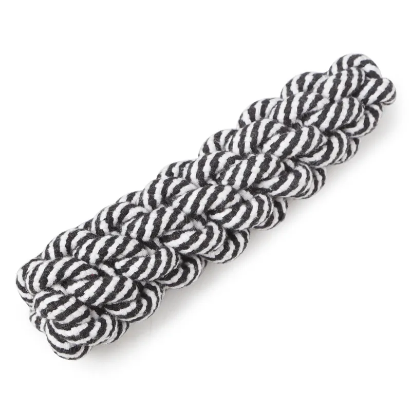 Striped cotton rope pet toy – image 3