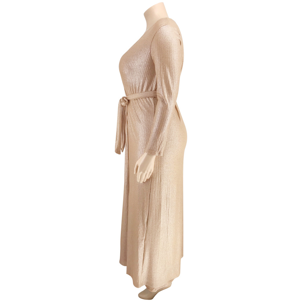 Bronzing vest wide-leg pants long coat