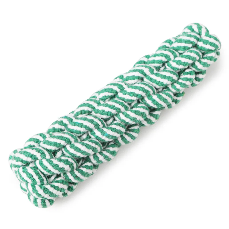 Striped cotton rope pet toy – image 5