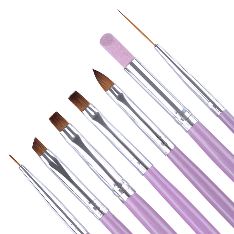 Carved pen nail brush — view 6
