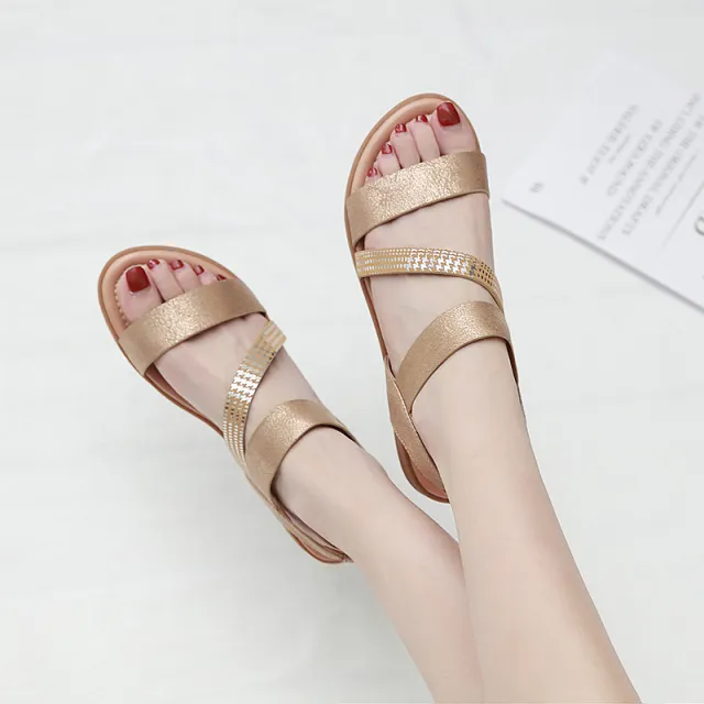 Pregnant women flat shoes on the beach Apricot - Shop at LoveMi