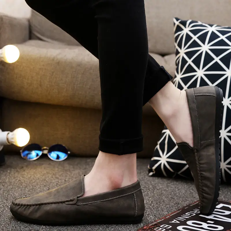 Korean trend men's casual shoes lazy one pedal