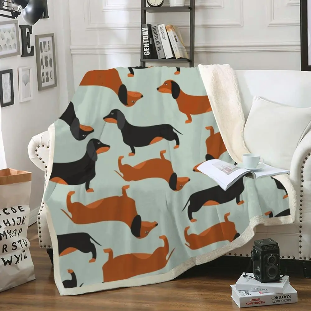 Flannel animal sofa blanket - 1.5X2M
