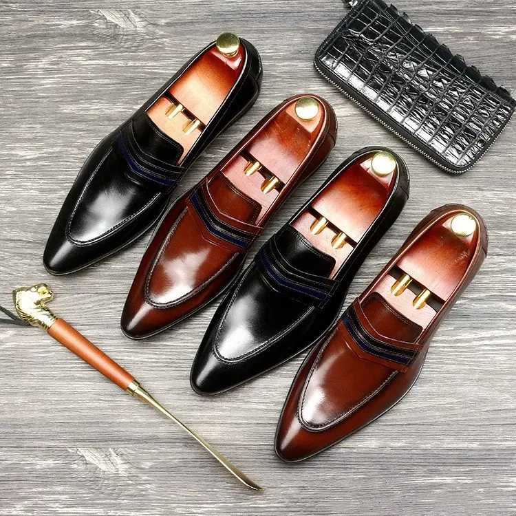 Shallow Mouth Men's Shoes Leather