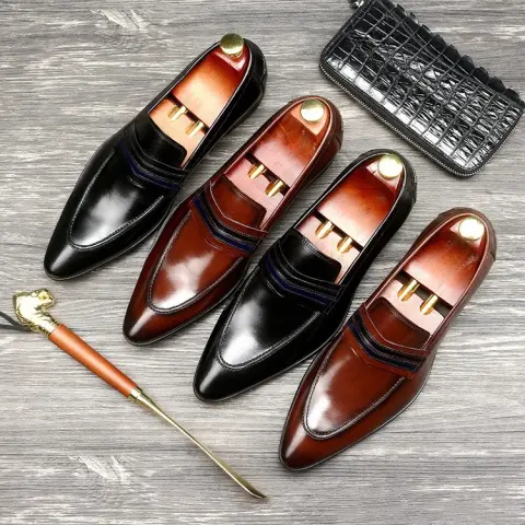 Shallow Mouth Men's Shoes Leather