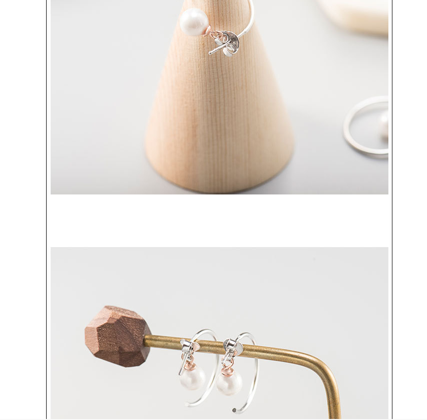 Hypoallergenic pearl earrings — foto 5