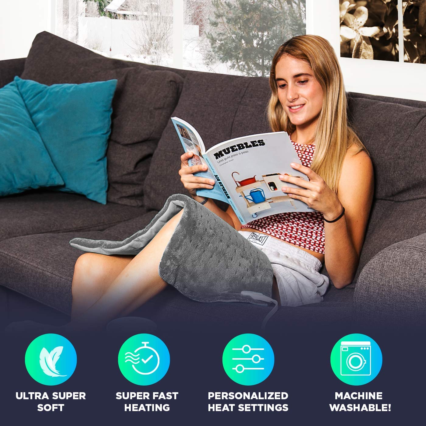 Magnetic Neck Shoulder Heating Pad